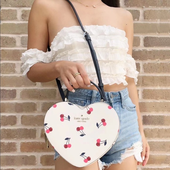 Kate Spade love shack cherry heart crossbody - Picture 1 of 6